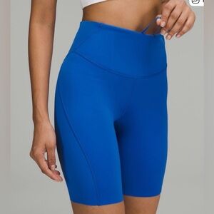 Lululemon Base Pace High Rise 8” Blue Bike Shorts. Size 12
